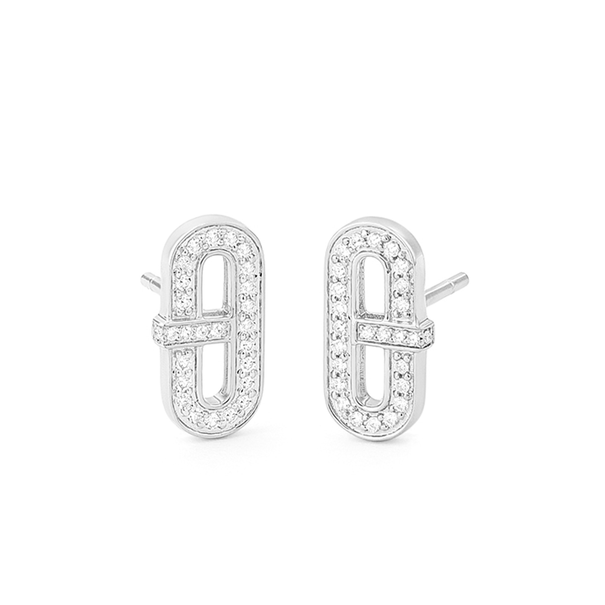 boucles d oreilles or blanc et diamants bijouterie mohedano