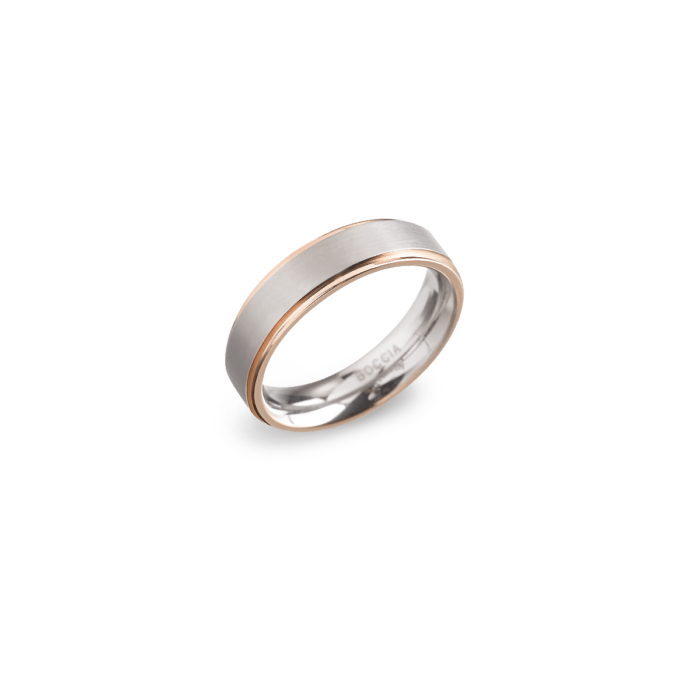 bague rose et titane REF T02127