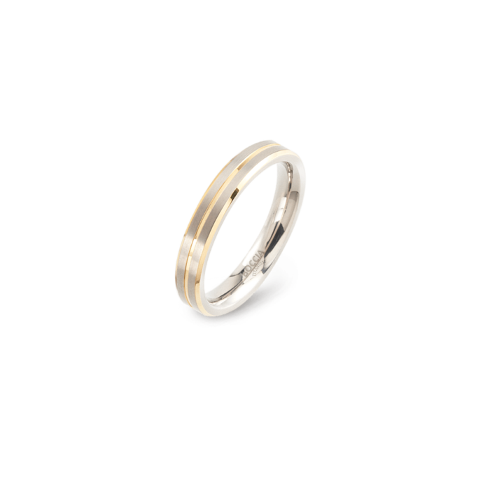 bague titane bicolore REF T020137