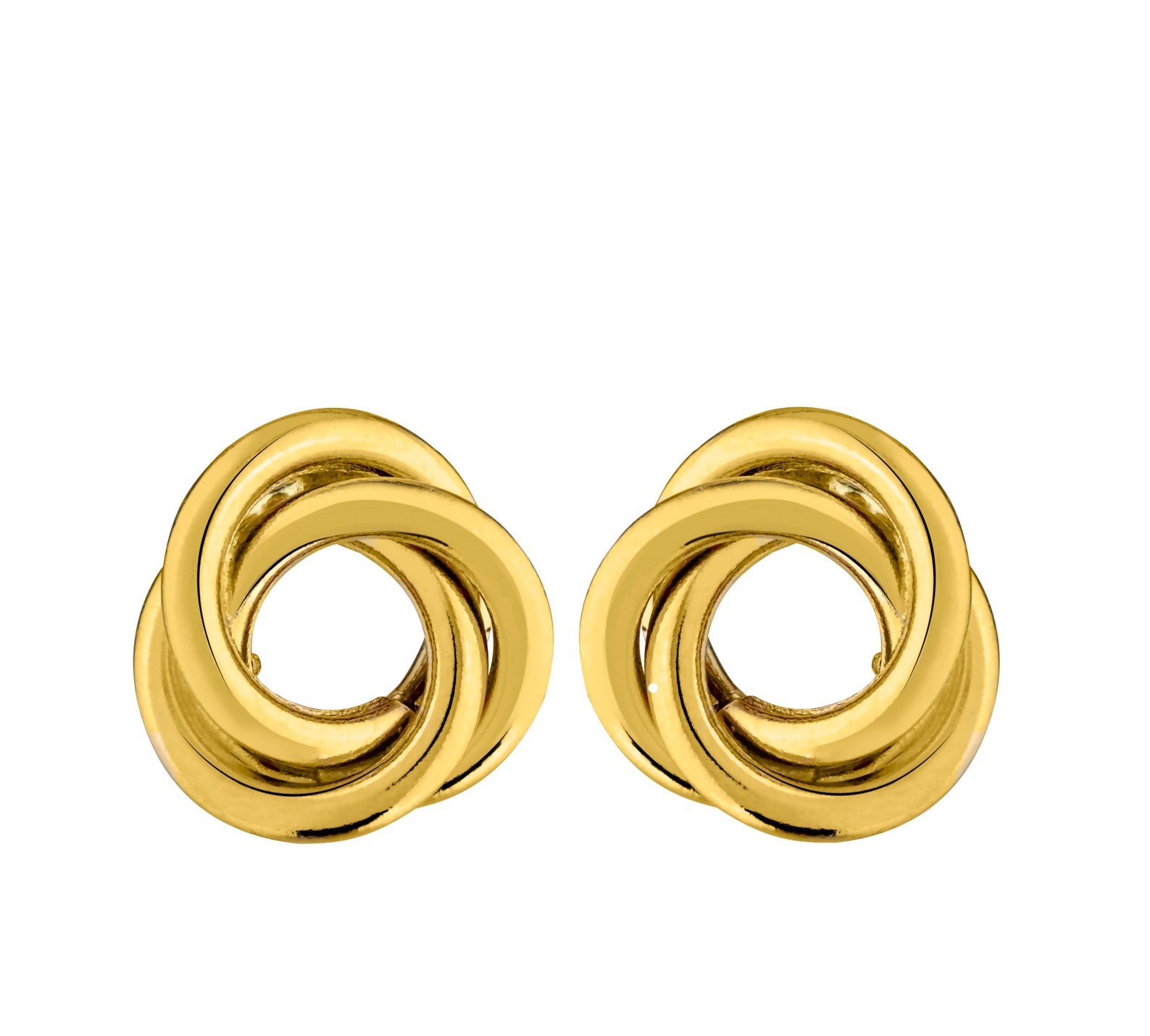 boucles d oreilles or jaune petit noeud ref 5600547